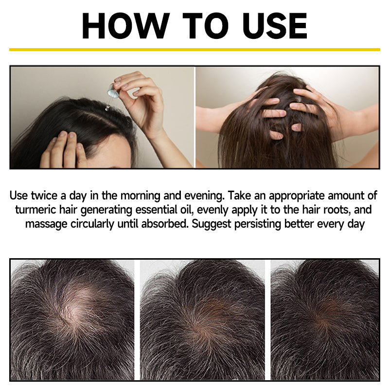 "Turmeric Hair Growth Essential Oil - Boost Your Hair Health!"