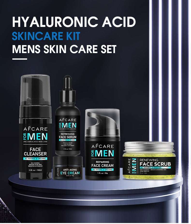 Revitalize Your Skin with Men's Hyaluronic Acid Skin Care Set