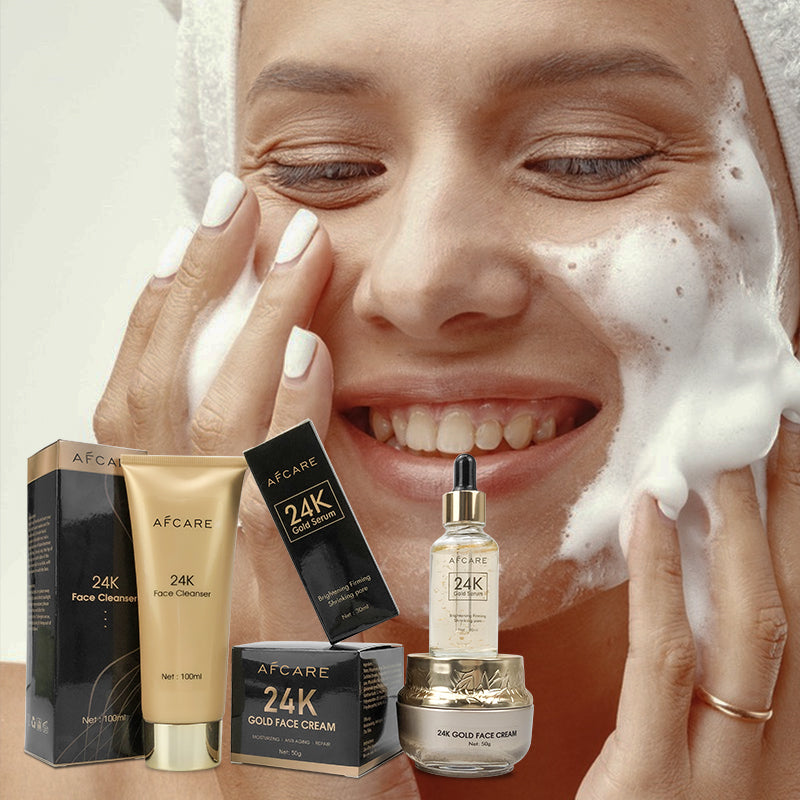 Luxe Radiance: 24K Cleansing Skin Care Set