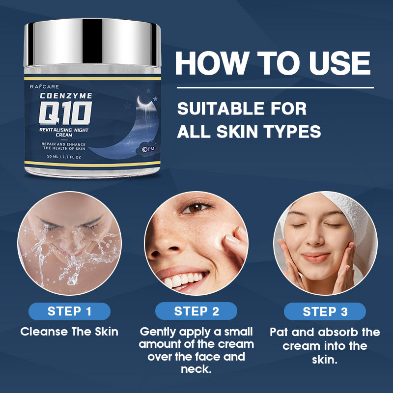 "Restorative Beauty: Coenzyme Q10 Night Cream for Overnight Renewal"