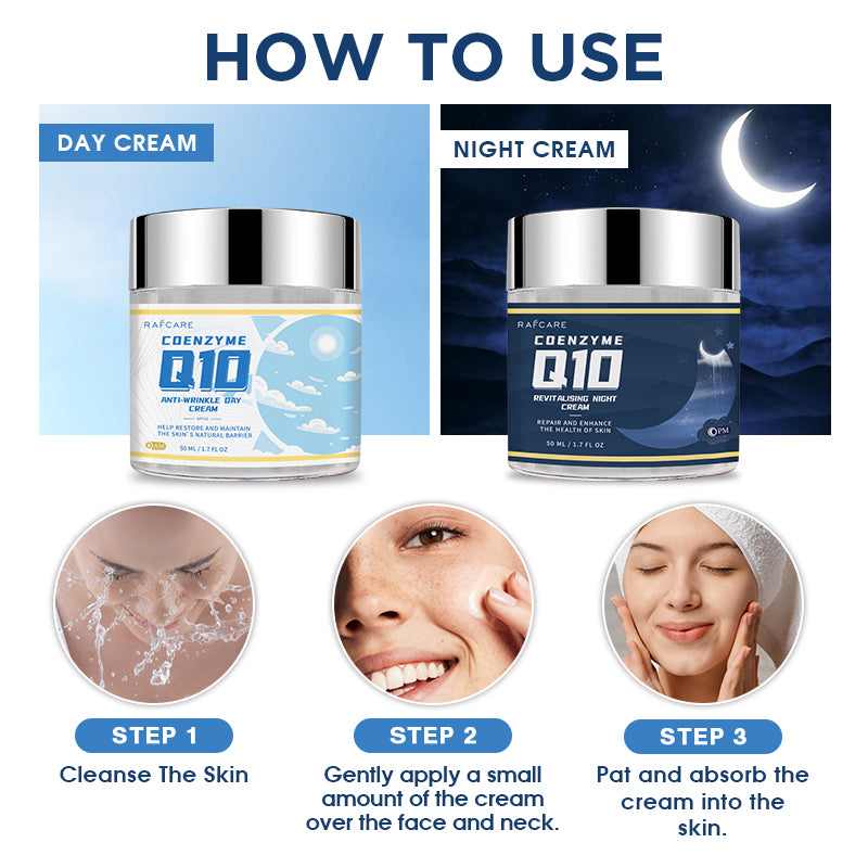 "Revitalize Your Skin: Coenzyme Q10 Day and Night Cream Set"