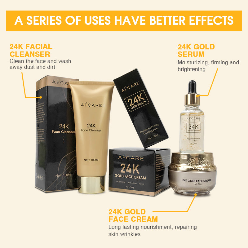 Luxe Radiance: 24K Cleansing Skin Care Set