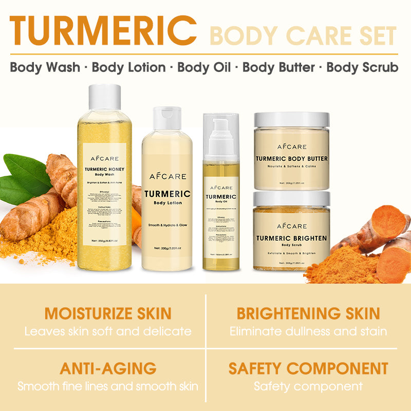 Glow Up this Summer with Turmeric Body Care Skin Care Set