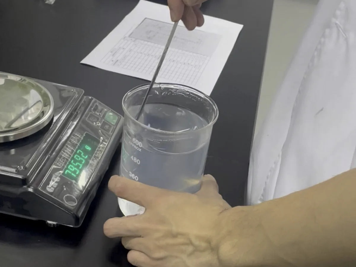 custom ODM skincare formula development in R&D lab