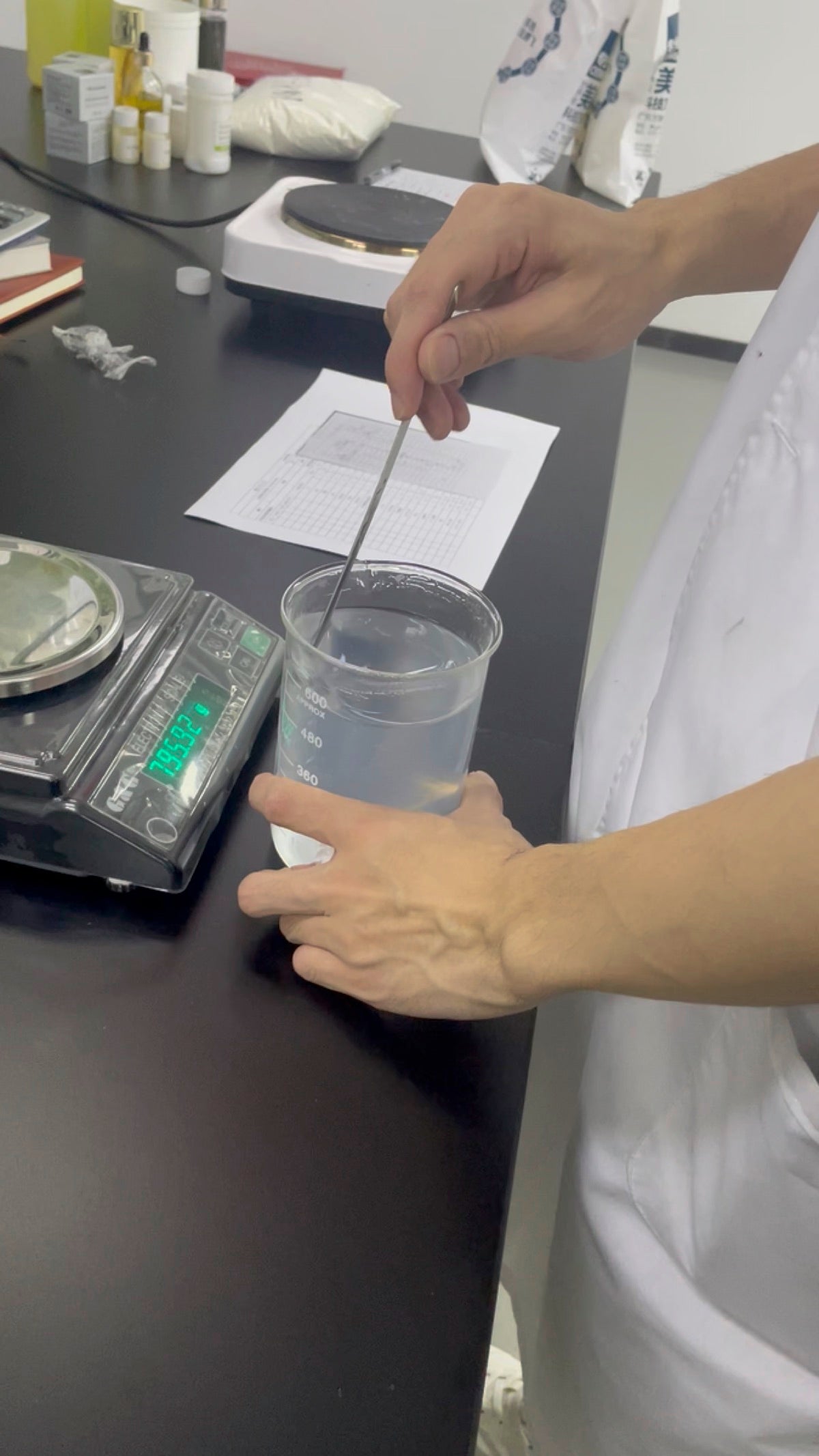 AFCARE lab texture test and formula development work