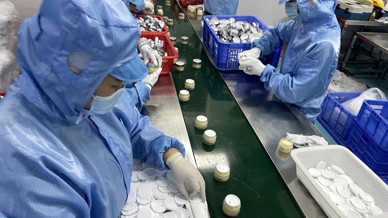 afcare skincare production line with filling and packing equipment