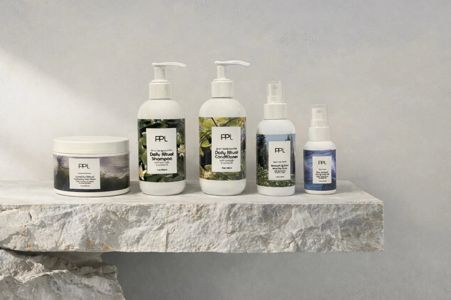 Hair care private label sample systems