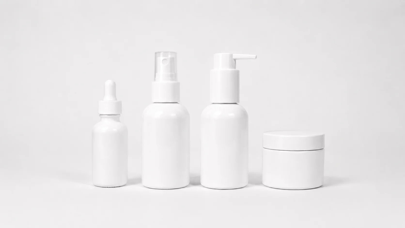 White Squat Packaging Collection private label category